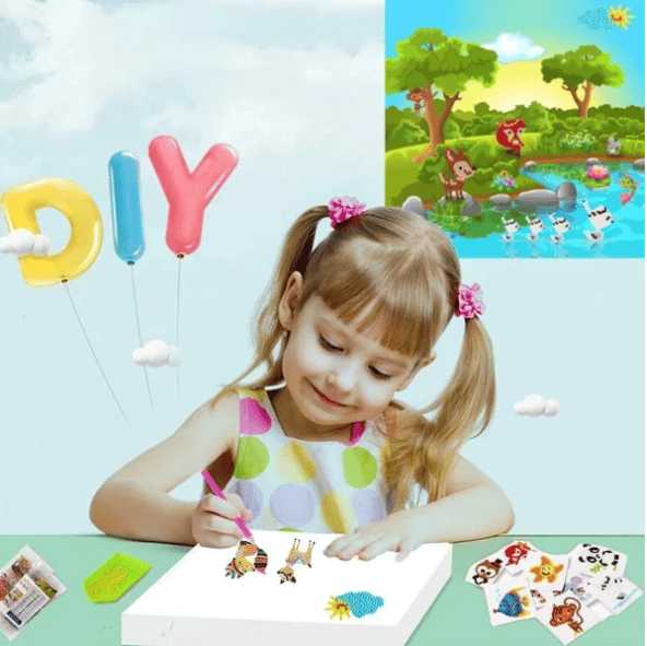 ( Promotion🔥- SAVE 48% OFF)DIY children's free stick cartoon diamond painting - BUY 4 GET EXTRA 20 % OFF  & FREE SHIPPING