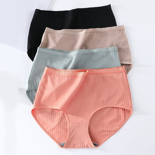 2023 Plus Size High Waist Leak Proof Cotton Panties