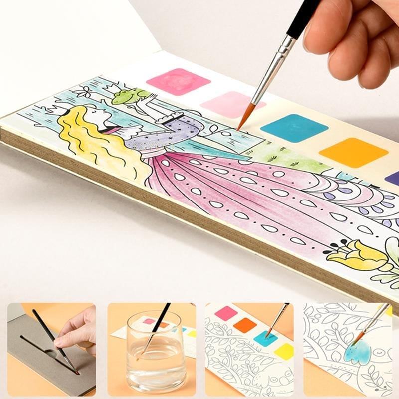 (🔥HOT SALE NOW - 48% OFF)-Pocket Watercolor Painting Book ⚡ BUY 3 GET EXTRA 20% OFF