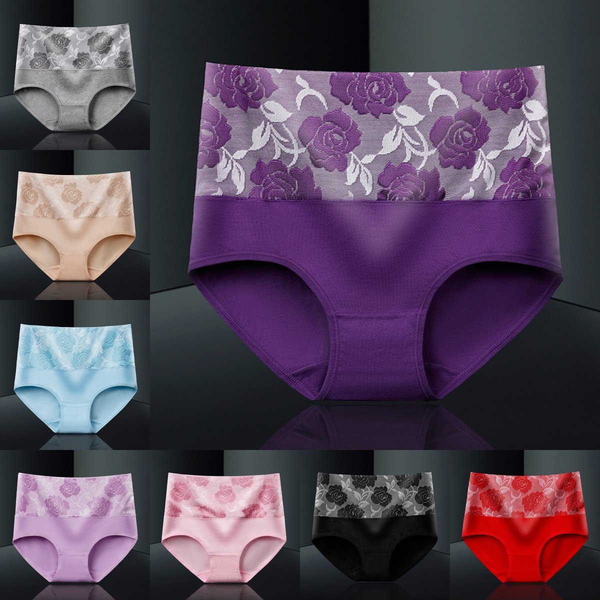 (🔥Last Day Promotion-SAVE 50% OFF) --Cotton Jacquard Ladies Panty