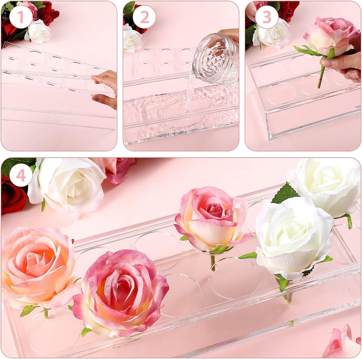 (🔥Last Day Promotion  - 50% off)Clear Acrylic Flower Vase