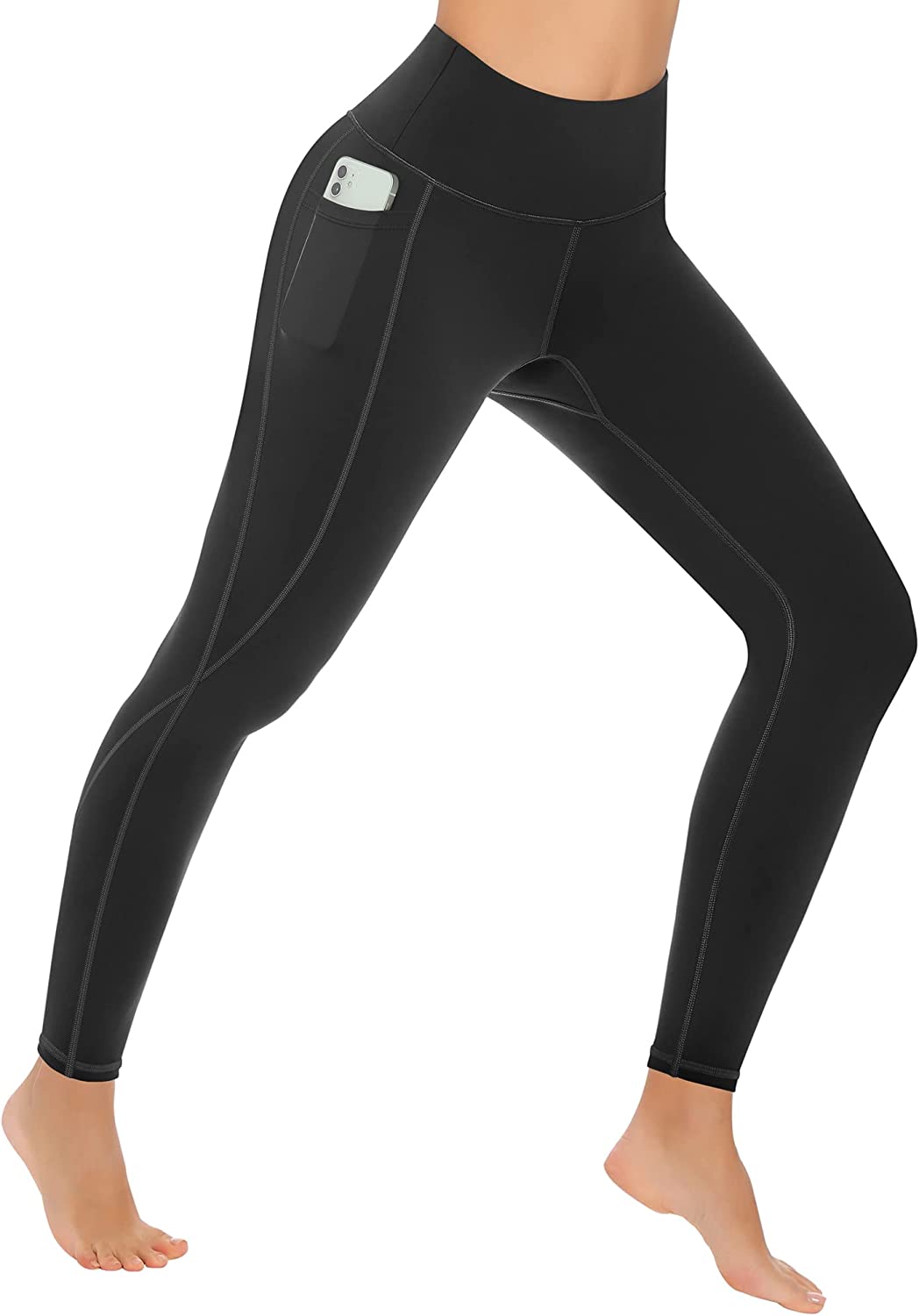 4 Pack Yoga Leggings with Pockets for Women