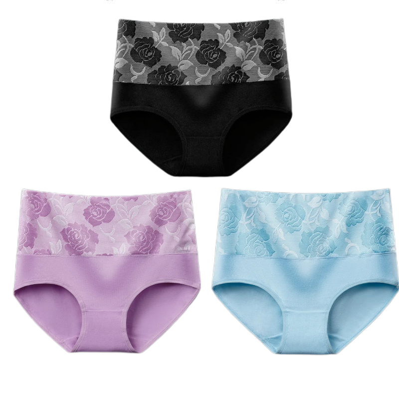 (🔥Last Day Promotion-SAVE 50% OFF) --Cotton Jacquard Ladies Panty